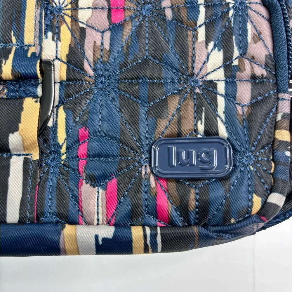 Lug‎ Carousel Convertible Crossbody Belt Bag Riverwalk Purse Multicolor Blue
